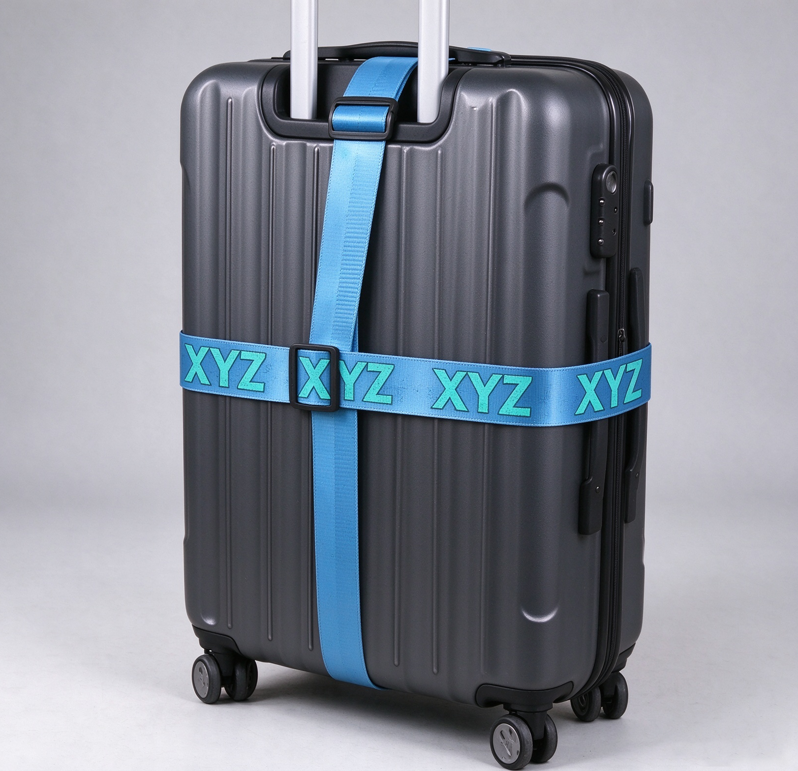 Custom Printed TSA Luggage Cross Webbing Strap TSA Lock Suitcase Cross Binding Belt